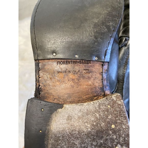 Fiorentini + Baker Leather Shoes Black Size 43 - Picture 7 of 7